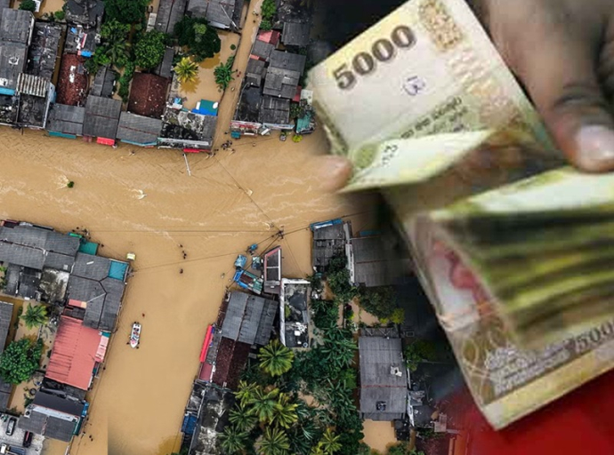 ආපදාවට පත් ජනතාවට රජයෙන් ලබා දෙන රුපියල් 50,000 දීමනාව 70%කට ගෙවා අවසන් 